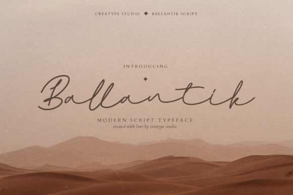 Ballantik: A Delicate Script Font