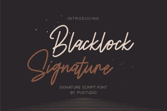 Blacklock Signature: A Stylish Script Font