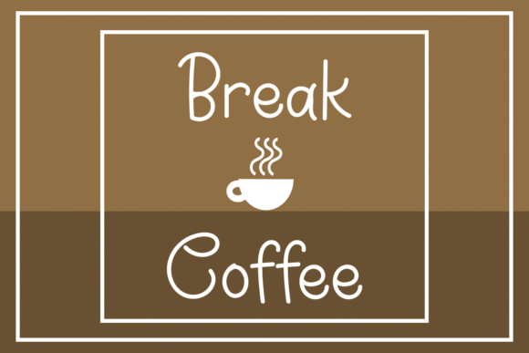 Break Coffee Font: Elegant Script for Creative Makers