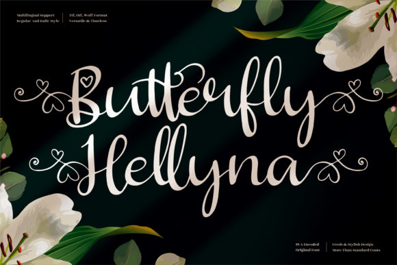 Butterfly Hellyna Font for Business