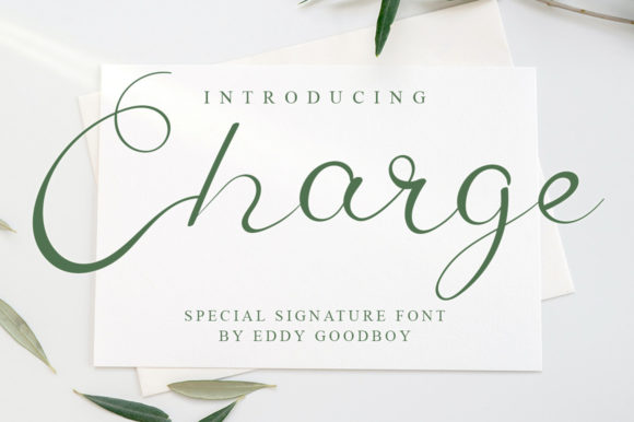 Charge Font: Elegant Script for Craft Projects
