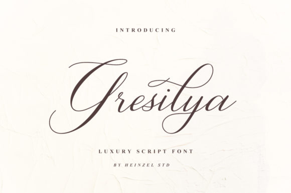Gresilya: A Refined Script Font for Branding