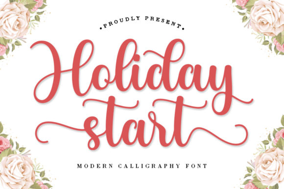 Holiday Start Font: Elegant Script for Craft Projects