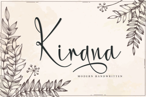Kirana: A Delicate Script Font for Crafters
