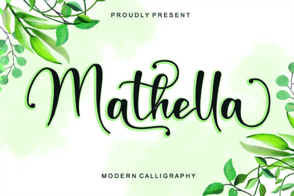 Mathella: A Dazzling Script Font