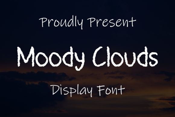 Moody Clouds Font for Creative Projects