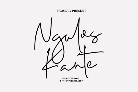 Ngulos Kante: A Luxurious Script Font