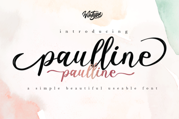 Paulline: A Beautiful Script Font