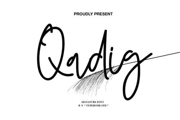 Qadig: A Script Font for Real Design Work