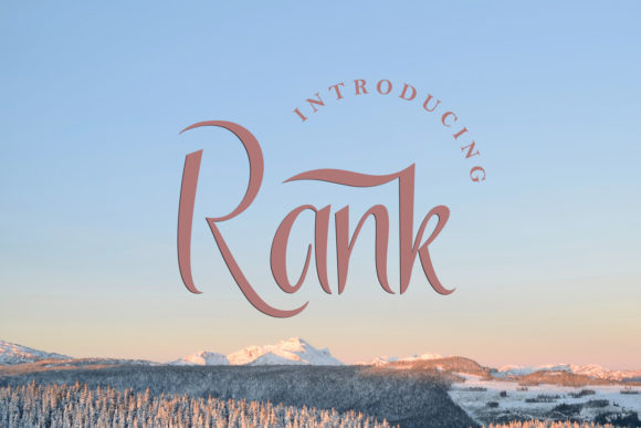 Rank: A Font That Speaks to Makers