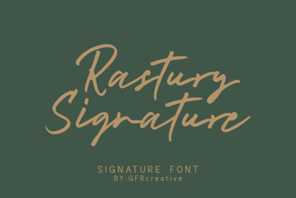 Rastury Signature: A Elegant Script for Design Projects
